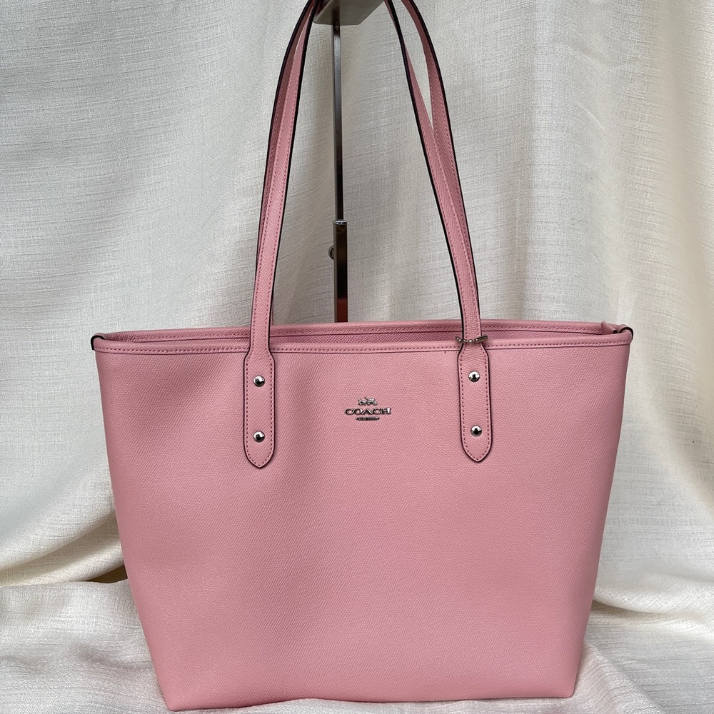 NWT Coach tote bag pink F58846